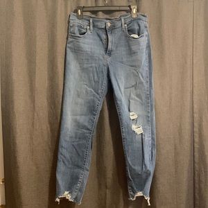 Levi's 724 Skinny Ripped Skinny Jeans (Size 31)